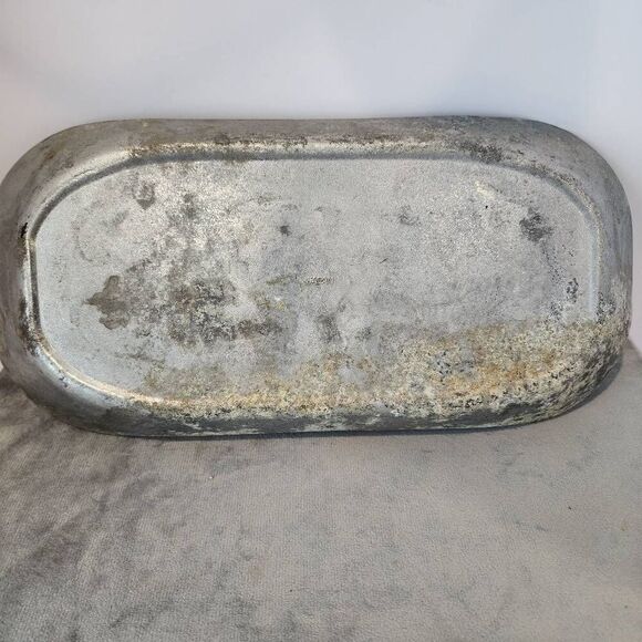 Vintage Give Us This Day Our Daily Bread Metal Bread  Tray Dish - Picture 6 of 7